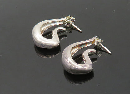 RLM STUDIO 925 Sterling Silver  Vintage Shiny Smooth JHoop Earrings  EG10469