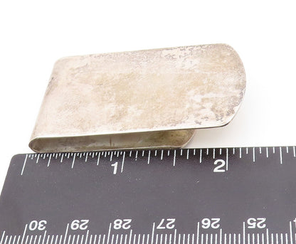 925 Sterling Silver Vintage Money Clip REED & BARTON Dark Tone Minimalis  TR3851