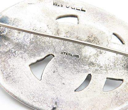925 Sterling Silver Vintage Antique W. VOGEL GEORG JENSEN Brooch Pin  BP2467
