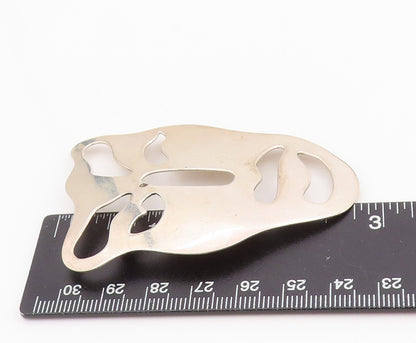 925 Sterling Silver Vintage Brooch MEXICO Minimalist Surrealist Face  BP11970