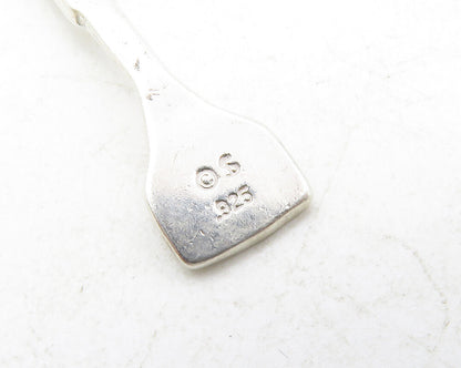 SHUBE 925 Silver  Vintage Shiny Petite Spatula Cooking Motif Pendant  PT10179