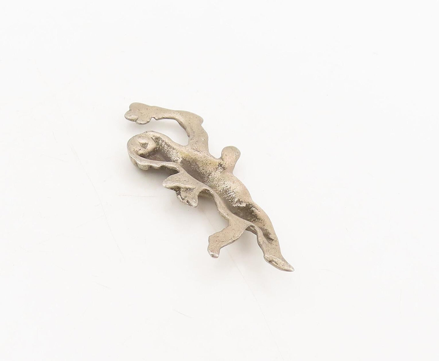 925 Sterling Silver  Vintage Solid Carved Flying Angels With Arrow   TR3650
