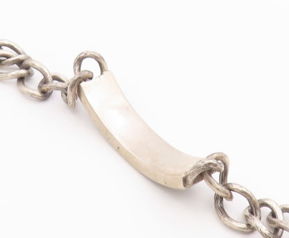925 Sterling Silver Vintage Bracelet Real Diamonds Initial R Monogram  BT12164