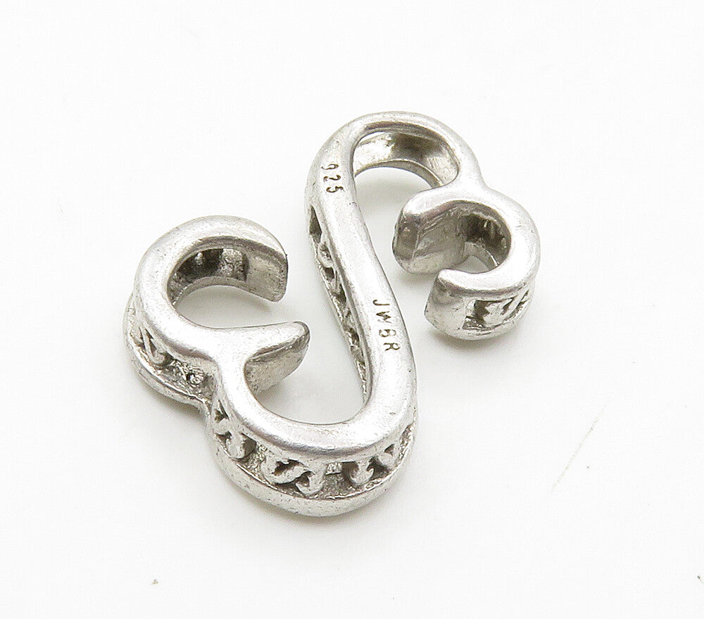 925 Sterling Silver  Genuine Diamonds Infinity Love Heart Pendant  PT12436