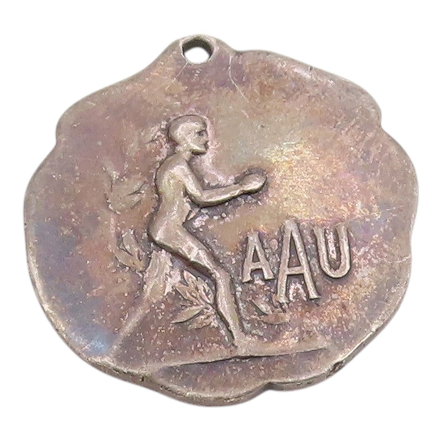 925 Sterling Silver  Vintage Antique Amateur Athletic Union Pendant  PT16114
