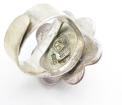 LOS BALLESTEROS 925 Silver  Vintage Bubble Cluster Cocktail Ring Sz 8.5 RG7677