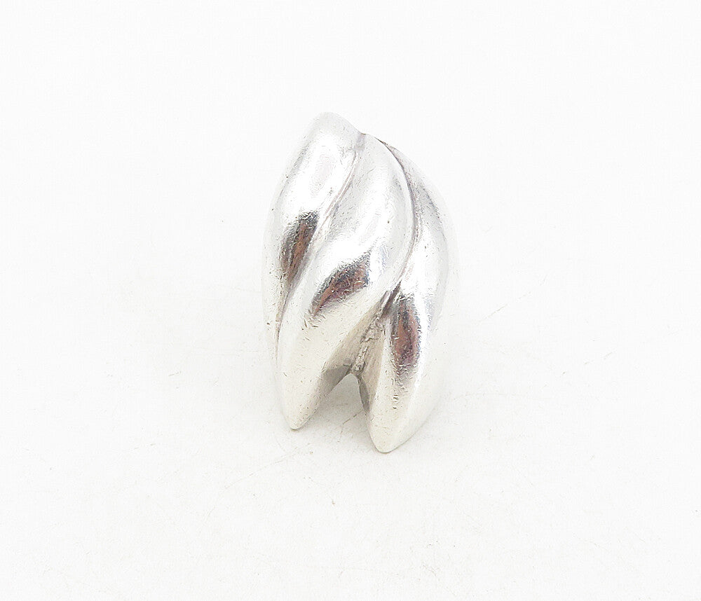 MEXICO 925 Sterling Silver  Vintage Sculpted Design Band Ring Sz 6  RG8747