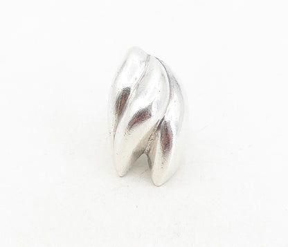 MEXICO 925 Sterling Silver  Vintage Sculpted Design Band Ring Sz 6  RG8747