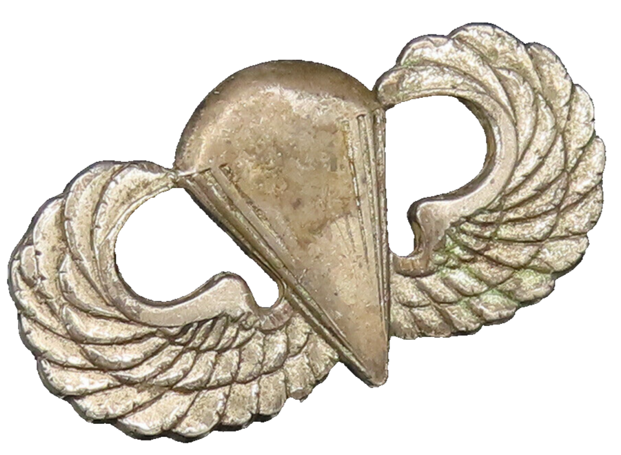 925 Sterling Silver  Vintage United States Military Parachute Wings Pin TR3429