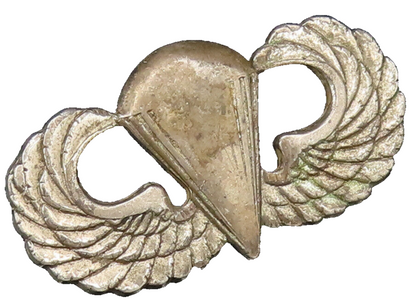 925 Sterling Silver  Vintage United States Military Parachute Wings Pin TR3429