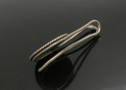 925 Sterling Silver  Vintage Oxidized Colombian Coin Money Clip  TR3181