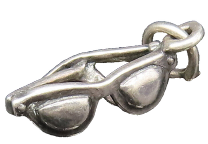 925 Sterling Silver  Vintage Summer Sunglasses Charm Pendant  PT21414