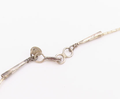 925 Sterling Silver Vintage Necklace SOUTHWESTERN Gemstone Animal Fetish  NE4909