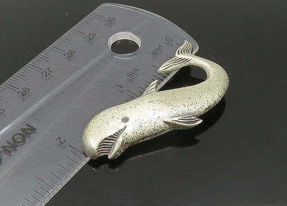 DANECRAFT 925 Sterling Silver  Vintage Whale Motif Brooch Pin  BP8846