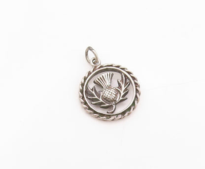 925 Sterling Silver Vintage Pendant Pine Cone Cutout  PT23926