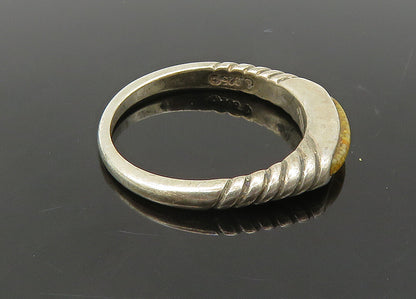 CAROLYN POLLACK 925 Sterling Silver Vintage Jasper Dome Band Ring Sz 6 RG21312