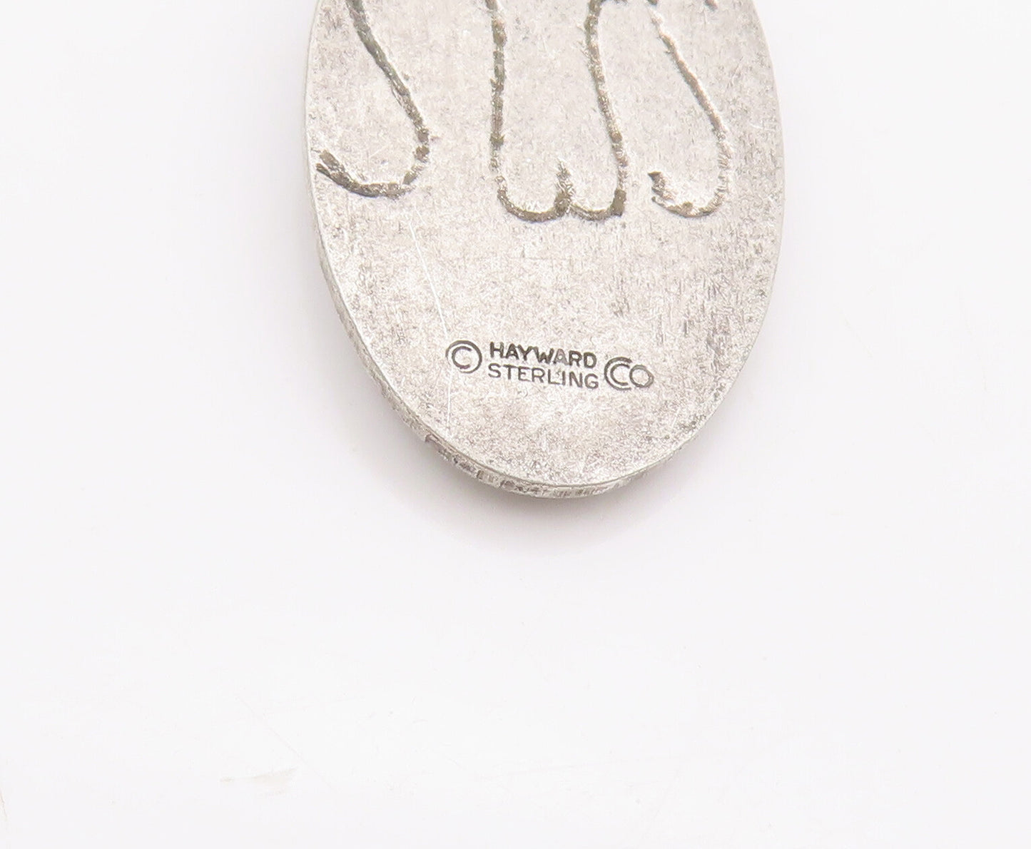 925 Sterling Silver Vintage Pendant HAYWARD Solid Religious Carved Man  PT23118
