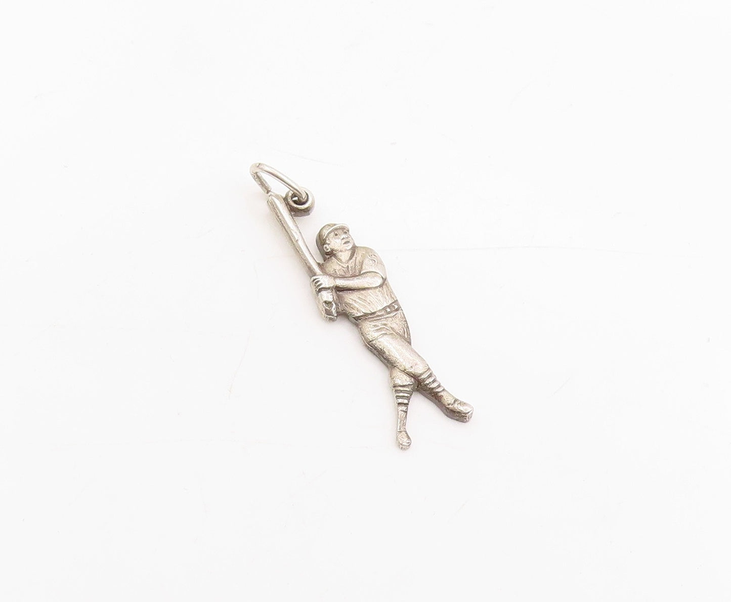 925 Sterling Silver Vintage Pendant Babe Ruth Baseball 60th Home Run  PT25266