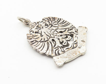 925 Sterling Silver  Vintage Osterreich Austria Emblem Drop Pendant  PT8328