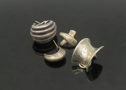 DESIGNER 925 Silver   Vintage Shiny 4 Pcs Lot Single Drop Earrings  EG11245