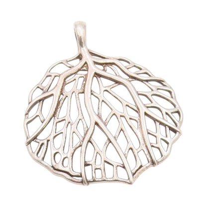 925 Sterling Silver Vintage Pendant Upside Down Tree Of Life Cutout  PT24576