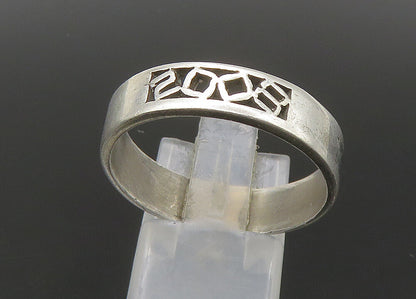 925 Sterling Silver  Vintage Minimalist Smooth Large Band Ring Sz 12  RG22419
