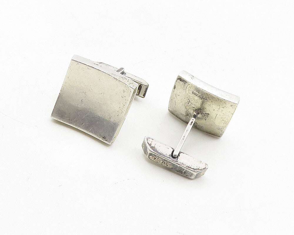 FENWICK & SAILOR 925 Sterling Silver Vintage Smooth Square Cuff Links  TR1771