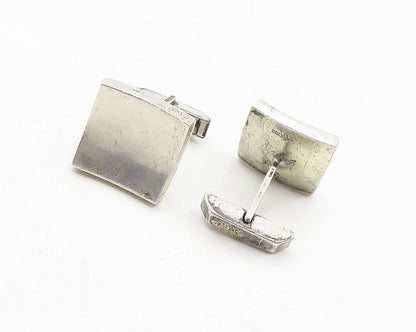 FENWICK & SAILOR 925 Sterling Silver Vintage Smooth Square Cuff Links  TR1771