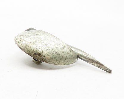 BEAU 925 Sterling Silver  Vintage Modernist Sail Boat Brooch Pin  BP4523