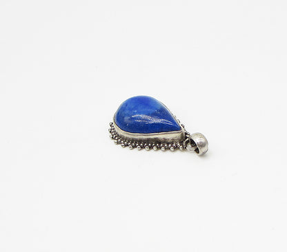925 Sterling Silver  Vintage Bezel Set Shattuckite Drop Pendant  PT2322