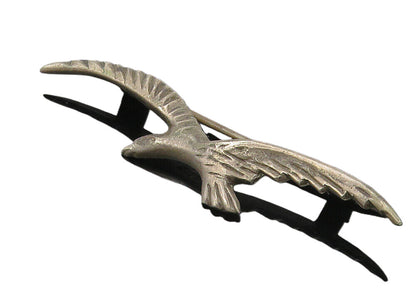 MEXICO 925 Sterling Silver  Vintage Antique Dark Tone Bird Brooch Pin  BP4177