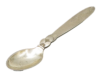 DENMARK 925 Sterling Silver  Vintage Shiny Demitasse Espresso Spoon  TR3103