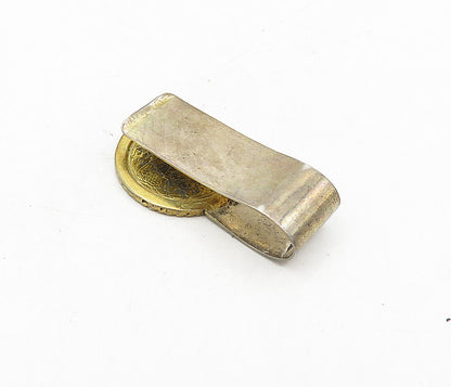 925 Sterling Silver  Vintage Antique George King Emperor Tie Clip  TR1516