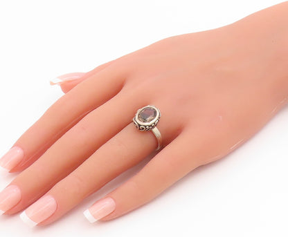925 Sterling Silver Vintage Ring SILPADA Bezel Set Smoky Quartz  Sz 6  RG35553