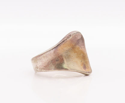 925 Sterling Silver Vintage Ring RLM STUDIO Brutalist Heavy Solid  Sz 8  RG28164