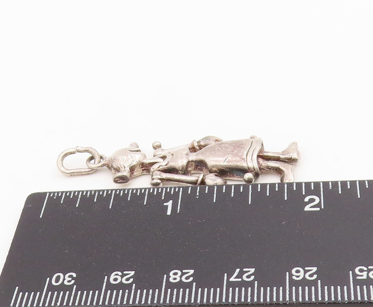 925 Sterling Silver Vintage Pendant Olive Oyl Figurine Charm MOVES  PT25470