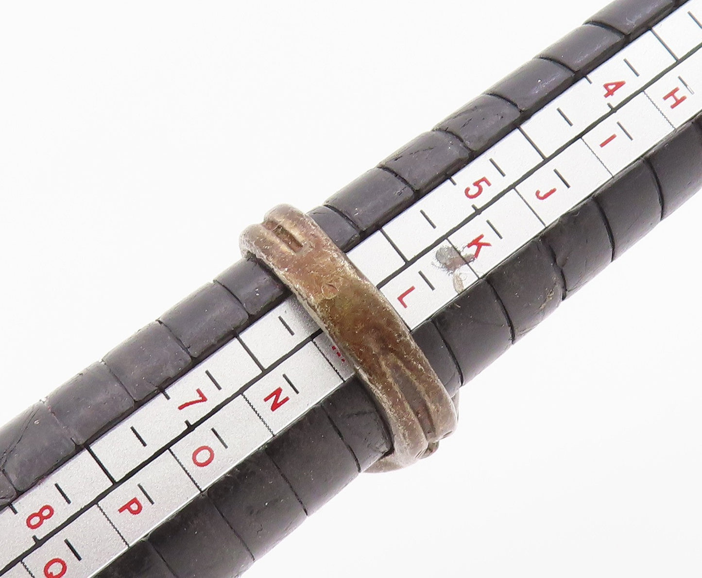 925 Sterling Silver Vintage Ring Antique ZUNI Mother Of Pearl  Sz 6.5  RG36347