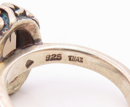 925 Sterling Silver Vintage Ring SILPADA Bezel Set Smoky Quartz  Sz 6  RG35553