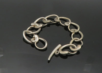 LONDON LINKS 925 Silver  Vintage Shiny Round Link Chain Bracelet  BT8369