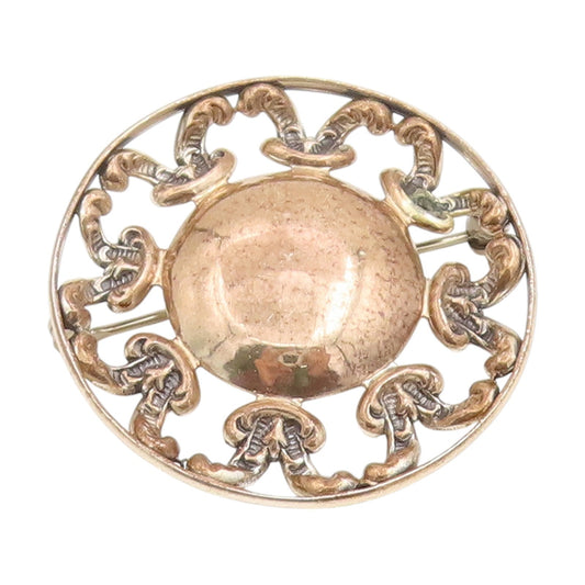 925 Sterling Silver Vintage Brooch BEAU Intricate Openwork Celtic Pin  BP12295