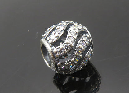 PANDORA 925 Sterling Silver  Vintage Cubic Zirconia Slide Pendant  PT16487