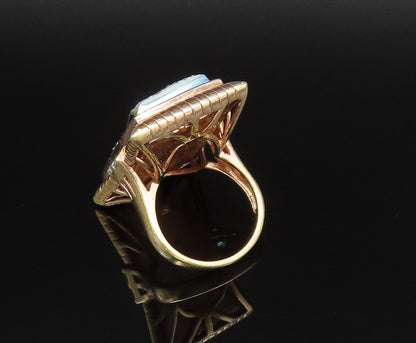 925 Sterling Silver  Vintage Purple Drusy Quartz Statement Ring Sz 7  RG25797