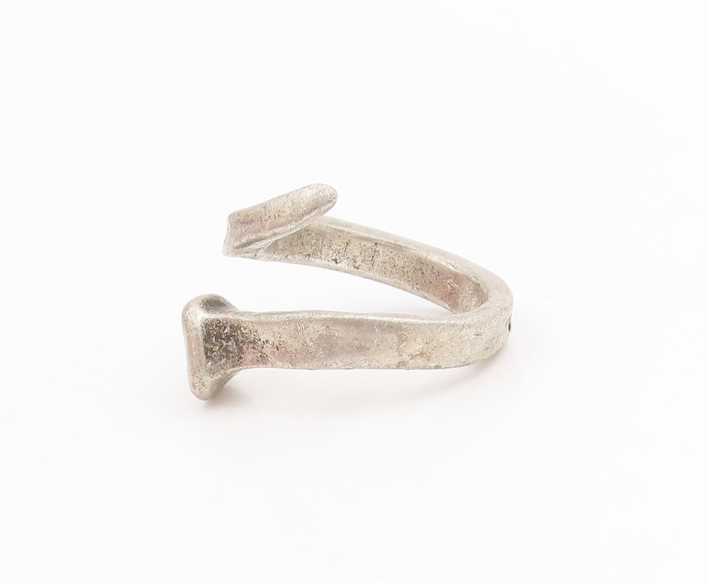 925 Sterling Silver Vintage Ring UNO DE 50 Geometric Crossover  Sz 7.5  RG33868