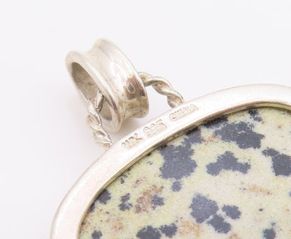 925 Sterling Silver Vintage Pendant WHITNEY KELLY Multi Gemstone Charm  PT26353
