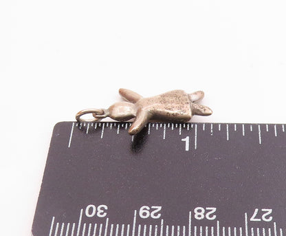925 Sterling Silver Vintage Dark Tone Petite Girl in Dress Pendant  PT16458