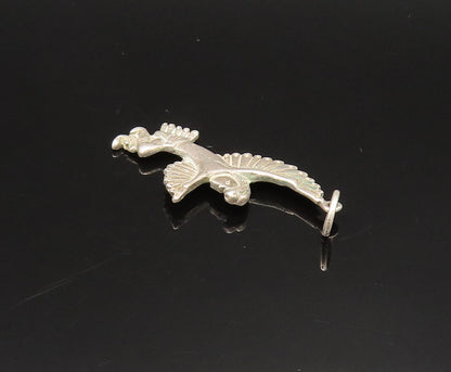 925 Sterling Silver  Vintage Eagle Man With Wings Out Pendant  PT20978