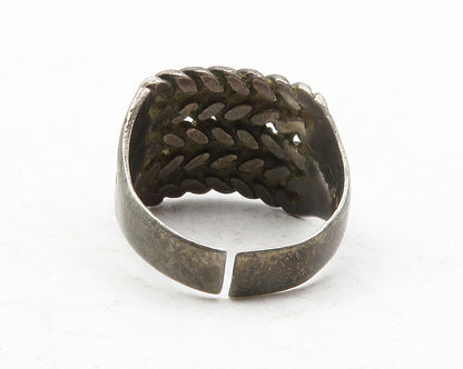 ENGLAND 925 Sterling Silver Vintage Spiked Design Band Ring Sz 11.5  RG12514