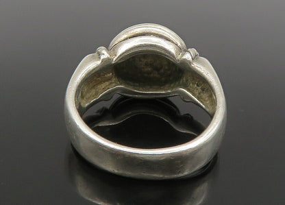 ESPO SIG 925 Silver  Vintage Shiny Fluted Dome Twist Band Ring Sz 9  RG22836