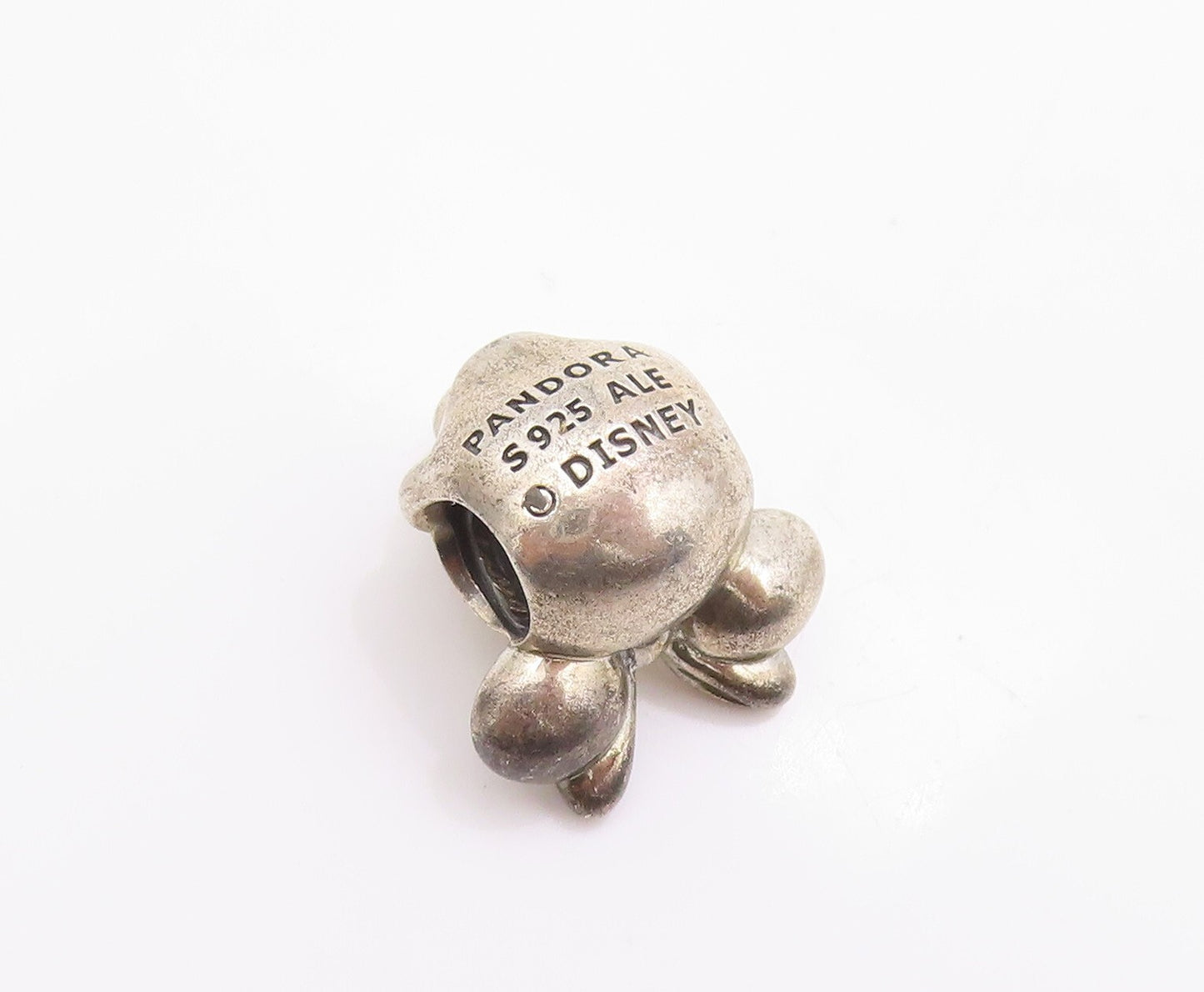 925 Sterling Silver Vintage Pendant PANDORA Dark Tone Mini Mouse Charm  PT23951