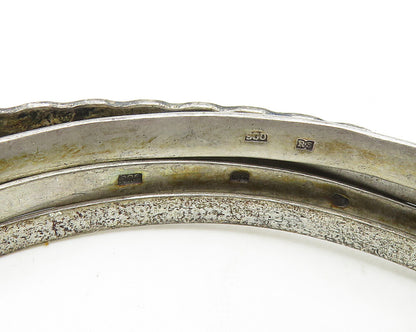EUROPEAN 925 Silver  Vintage Antique Venezuelan Coin Bangle Bracelet  BT7601